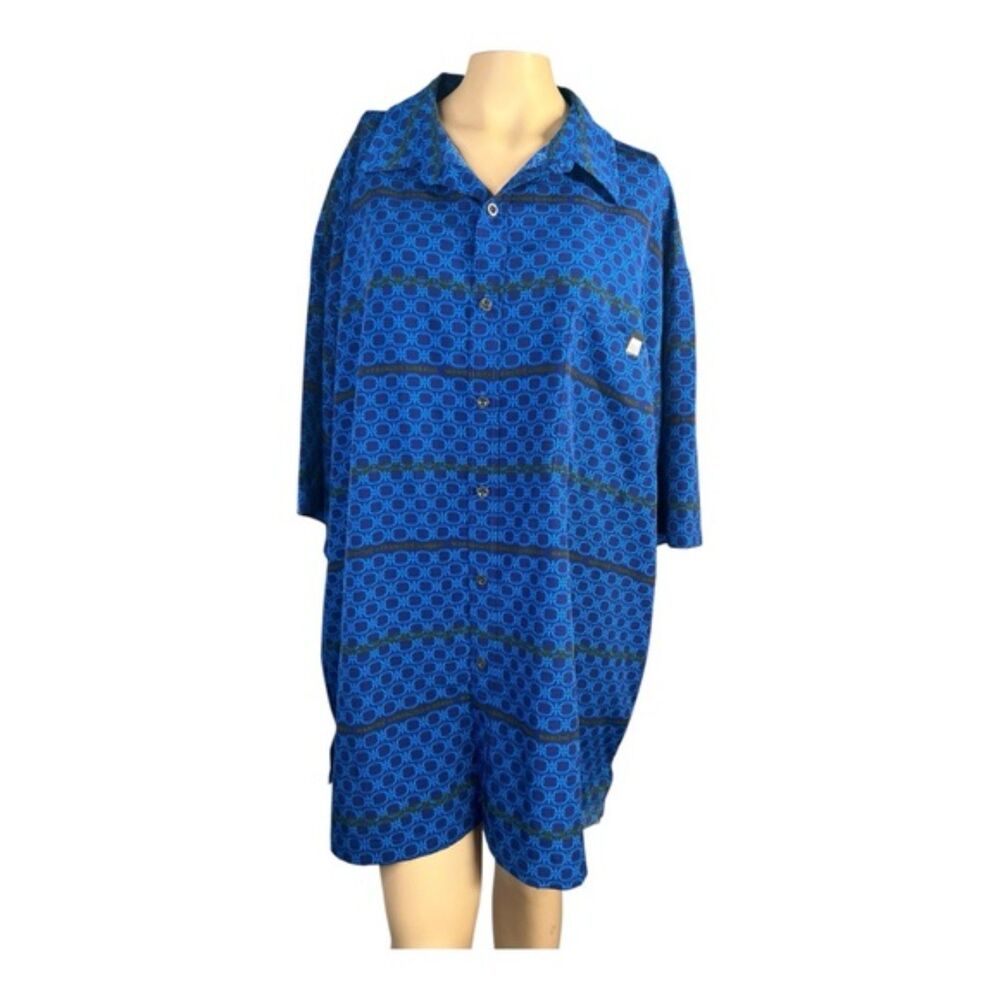 Marithe Francois Girbaud Blue Button-Down Shirt 3XL